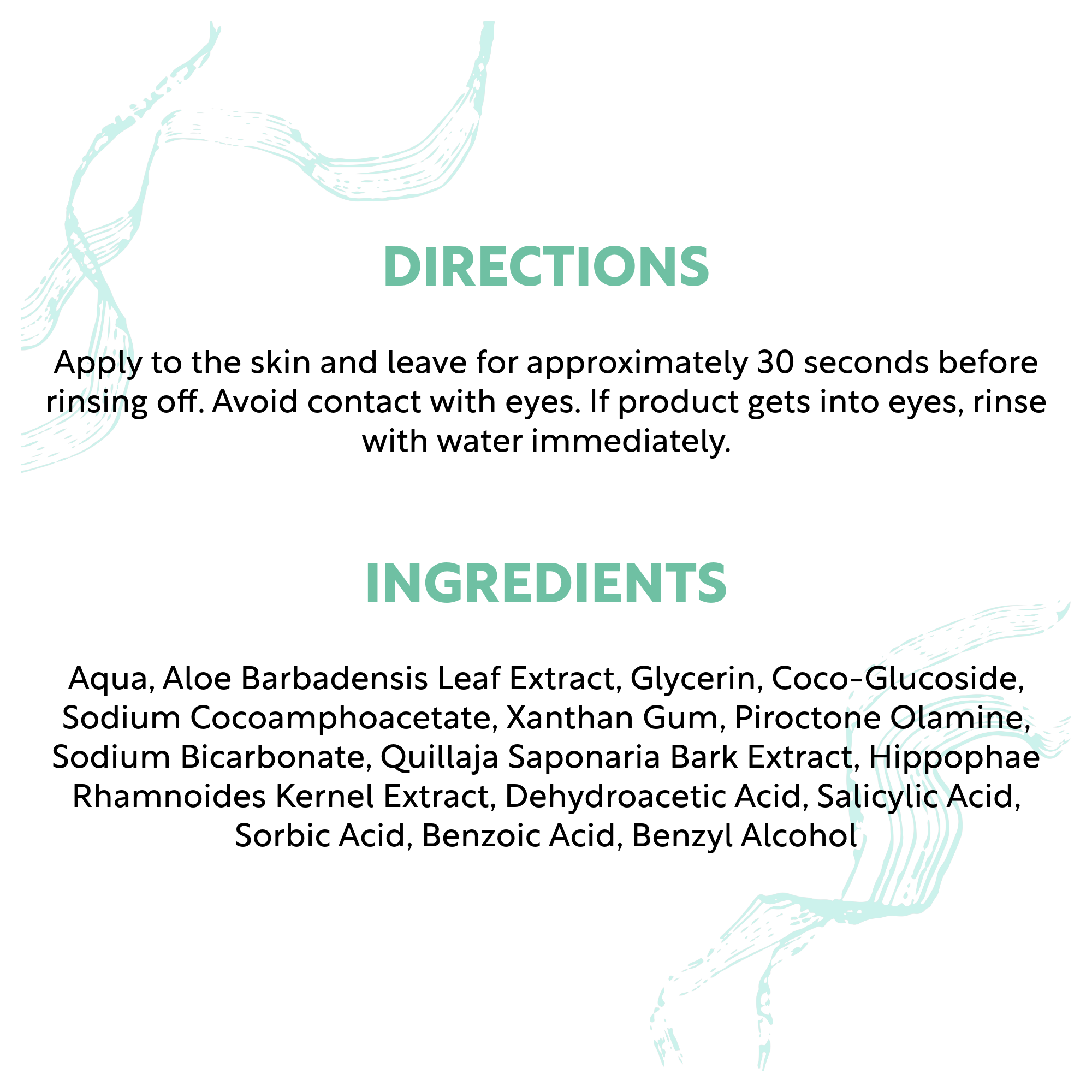 piroctone olamine face wash ingredients and directions