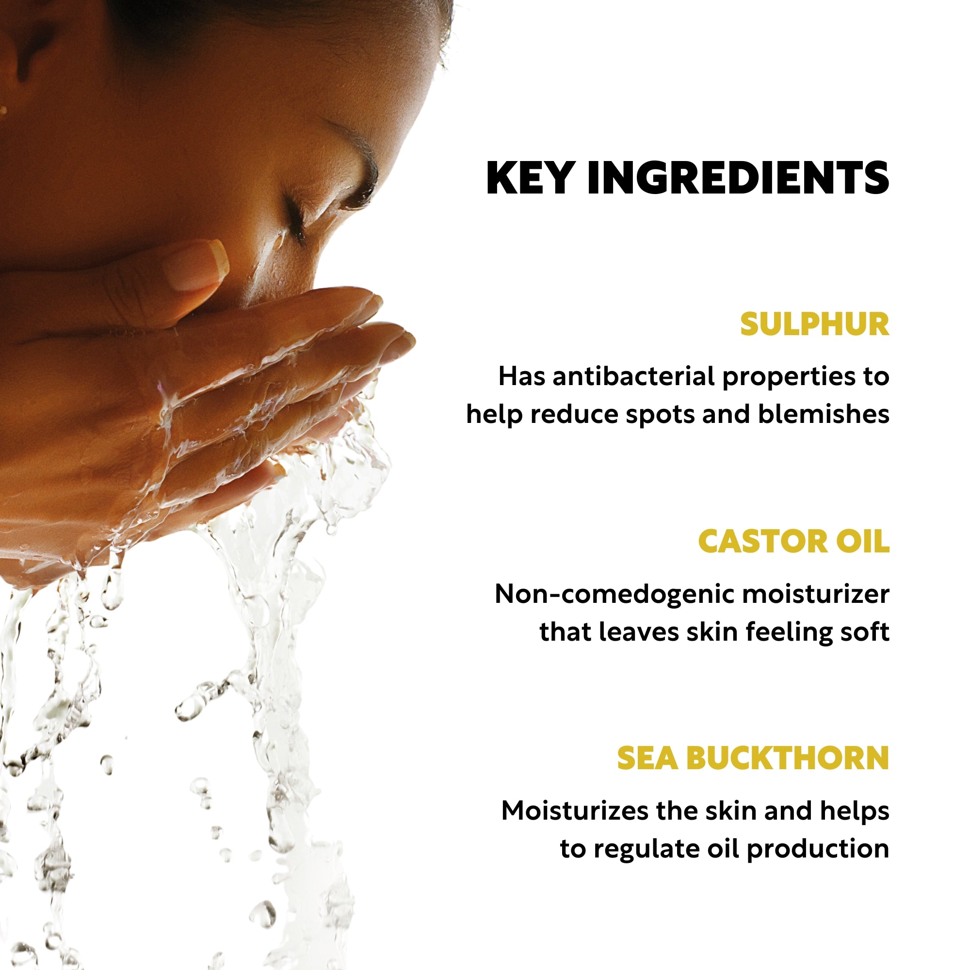 Sulphur Face Wash Ingredients