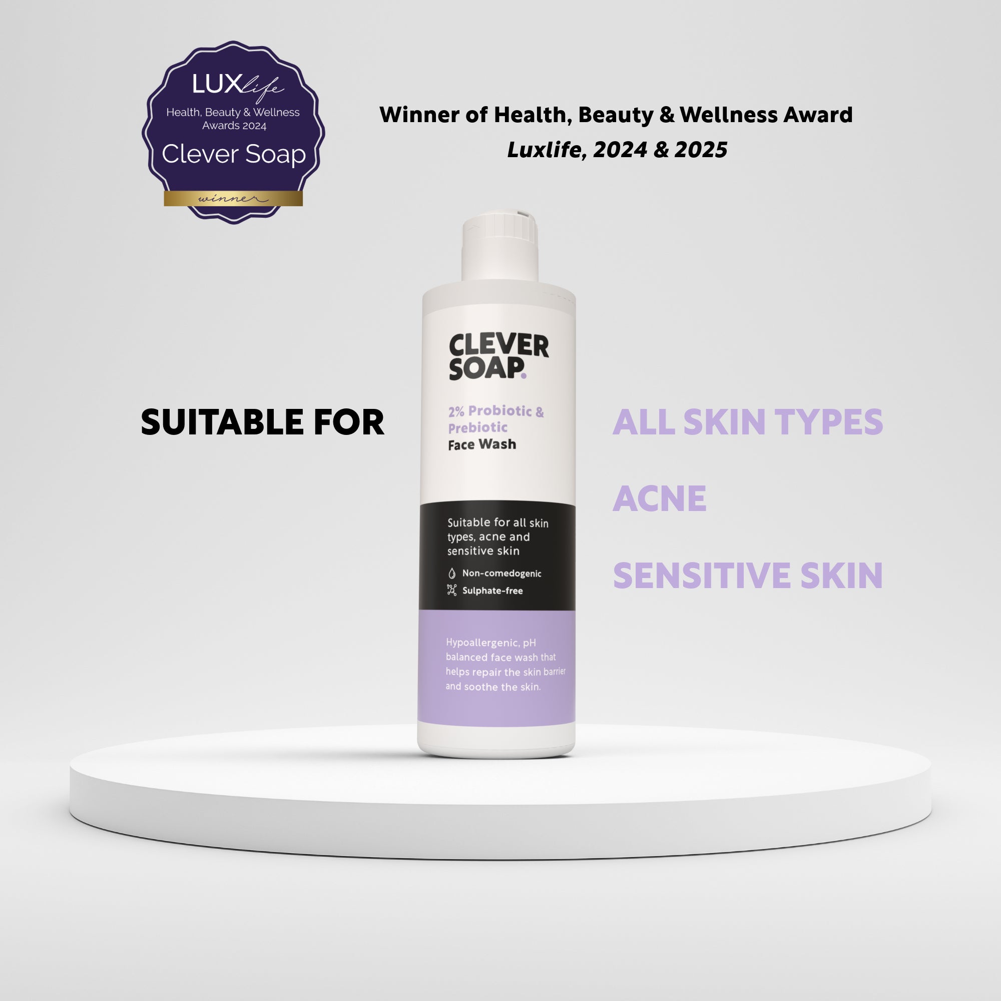 probiotic face wash suitable for