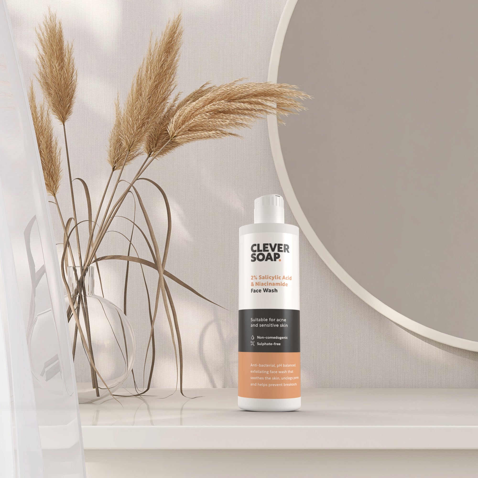 salicylic acid face wash shelf